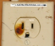 electrical plug burnt neutral